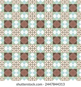 vintage tile pattern, decorative seamless background