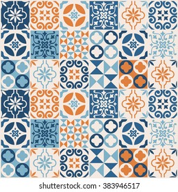 vintage tile pattern. vector illustration