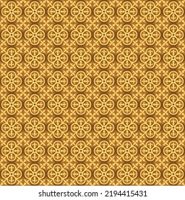 Vintage-Fliesenmuster, Nahtloser Hintergrund, Vintage-Reben-Kreuzung Kaleidoskop-Muster.