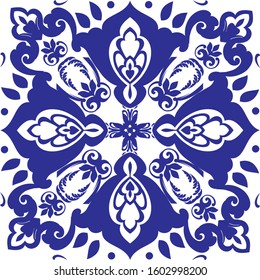 Vintage tiles for decorative design. Ceramic floor tiles. Collection patchwork pattern Colorful. Geometrical finishing of the floor. Perfect for printing on fabric, ceramic tile or paper. Vector.