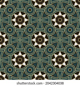 baldosas vintage patrón suelo decorativo sin costura vectorial pintura retro cerámica colección de adornos mosaicos lviv color de fondo pintado