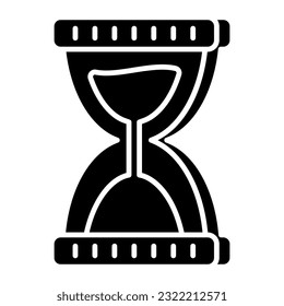 Un dispositivo de temporizador vintage, icono de sandglass
