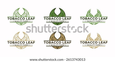 vintage tobacco leaf logo, logo reference for tobacco farm