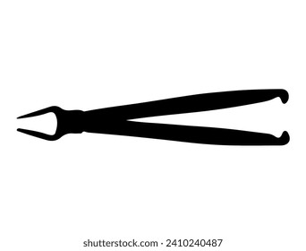 Vintage Tool Silhouette vector art white background