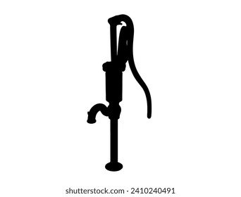Vintage Tool Silhouette vector art white background