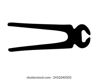 Vintage Tool Silhouette vector art white background
