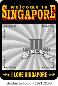 Vintage Touristic Greeting Card