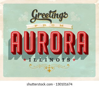 Vintage Touristic Greeting Card - Vector EPS10. Grunge effects can be easily removed for a brand new, clean sign. svg