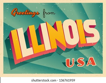 Vintage Touristic Greeting Card - Vector EPS10. Grunge effects can be easily removed for a brand new, clean sign.