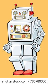 vintage toy robot vector file