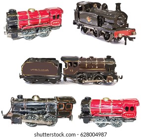 Vintage Toy Train Vectors 