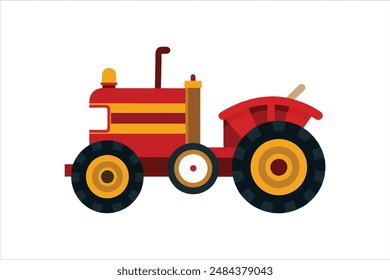 Ilustración del Vector del tractor de Antiguas.
