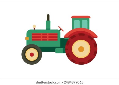 Ilustración del Vector del tractor de Antiguas.