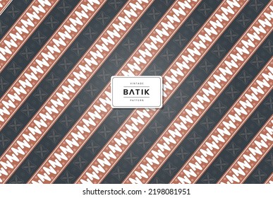 Vintage traditional batik seamless pattern