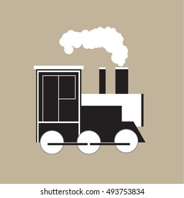 Vintage train icon