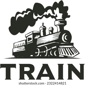 Vintage train logo for any purpose