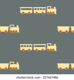 Vintage train pattern