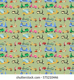 Vintage transport pattern vector illustration.