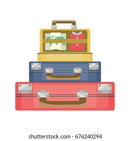 Vintage travel suitcase