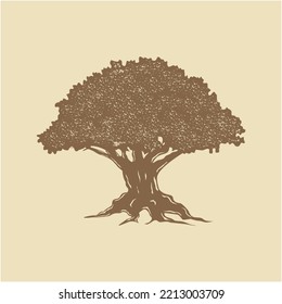 Vintage tree illustration for any purpose
 