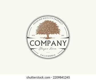 Vintage-Baum-Logo-Design-Kreis-Button 