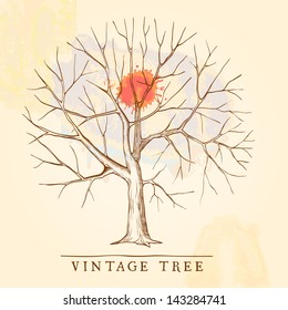 Árbol de Antiguas con una mancha roja