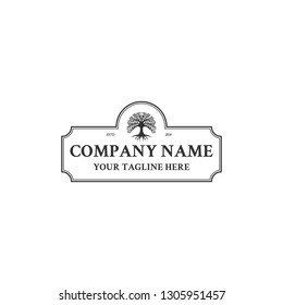 vintage trees root logo inspiration