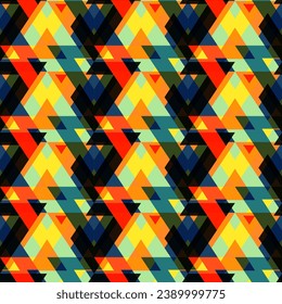 Geometrisches Vintage-Dreieck-Muster