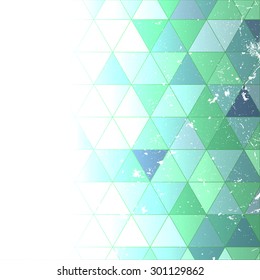 Vintage  triangle pattern.Geometric hipster retro background with place for your text. Retro triangle background. Colorful-mosaic-banner