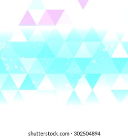 Vintage  triangle pattern.Geometric hipster retro background with place for your text. Retro triangle background. Colorful-mosaic-banner