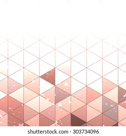 Vintage  triangle pattern.Geometric hipster retro background with place for your text. Retro triangle background. Colorful-mosaic-banner