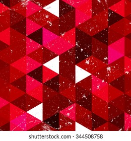 Vintage triangle pattern.Geometric hipster retro background with place for your text. Retro triangle background. Colorful-mosaic-banner