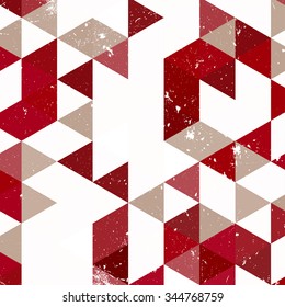 Vintage triangle pattern.Geometric hipster retro background with place for your text. Retro triangle background. Colorful-mosaic-banner