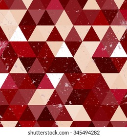 Vintage triangle pattern.Geometric hipster retro background with place for your text. Retro triangle background. Colorful-mosaic-banner