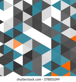 Vintage triangle pattern.Geometric hipster retro background with place for your text. Retro triangle background. Colorful-mosaic-banner
