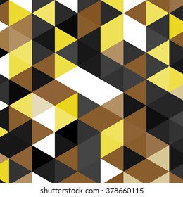 Vintage triangle pattern.Geometric hipster retro background with place for your text. Retro triangle background. Colorful-mosaic-banner