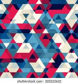 vintage triangle seamless pattern