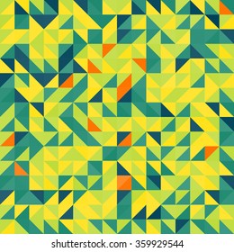 Vintage triangle seamless pattern.Geometric hipster retro background with place for your text. Retro triangle background. Colorful-mosaic-banner