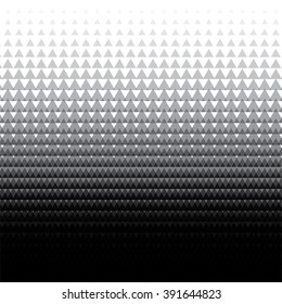 Vintage Triangles  HalfTone Gradient Geometric Vector abstract background.