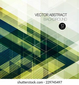 Vintage triangular background. Vector illustration