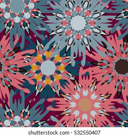 vintage tribal seamless pattern