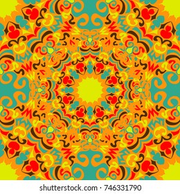 vintage tribal seamless pattern vector illustration