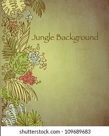 Vintage tropical background
