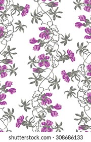 vintage tropical flower pattern