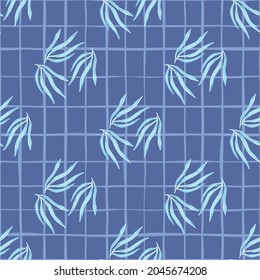 Vintage tropical leaves semless pattern. Retro tropic leaf background. Design for fabric, textile print, wrapping, cover. Vector illustration.