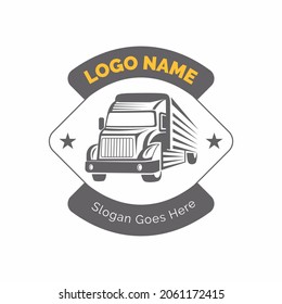 vintage truck logo retro icon