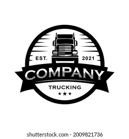 vintage trucking logo design inspiration