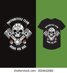 Vintage T-Shirt Design eps file , skull, mockup   Adobe Illustrator'2020