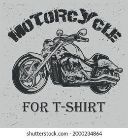 Vintage t-shirt design motorcycle garage design vectors, icons, clipart graphics, and backgrounds