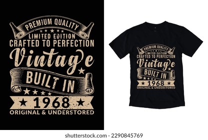 Vintage t-shirt design, Old style t-shirt design, Vintage limited edition t-shirt design